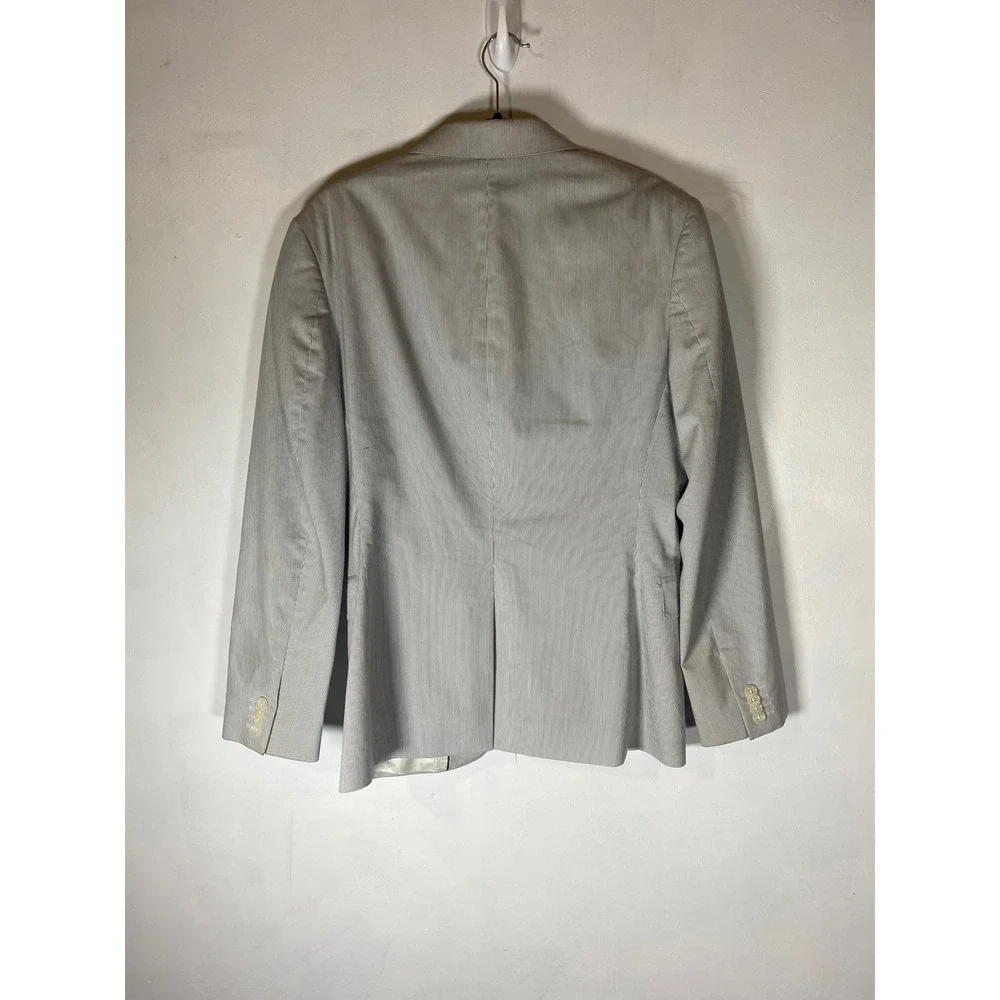 Express‎ 36P Gray Pinstripe Two Button Sport Coat Blazer Career Preppy